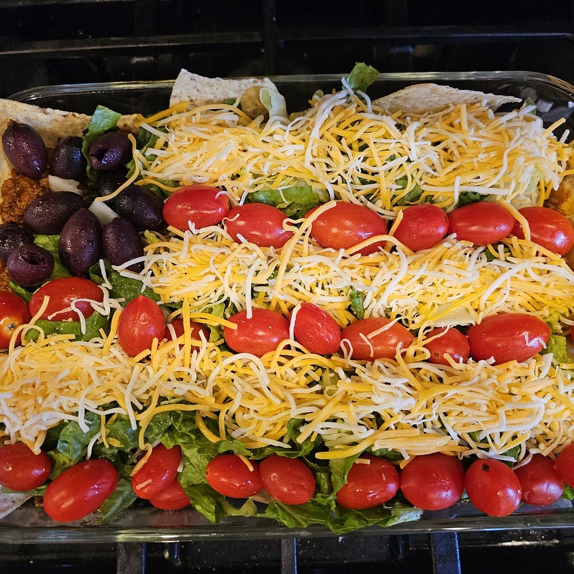 Patriotic Taco Salad