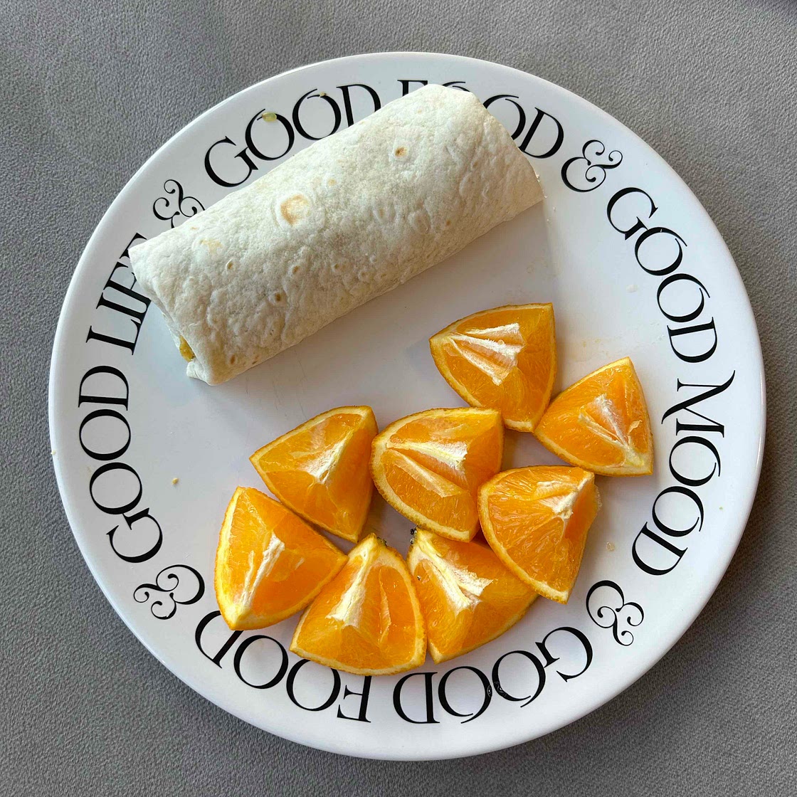 Lentil breakfast burritos