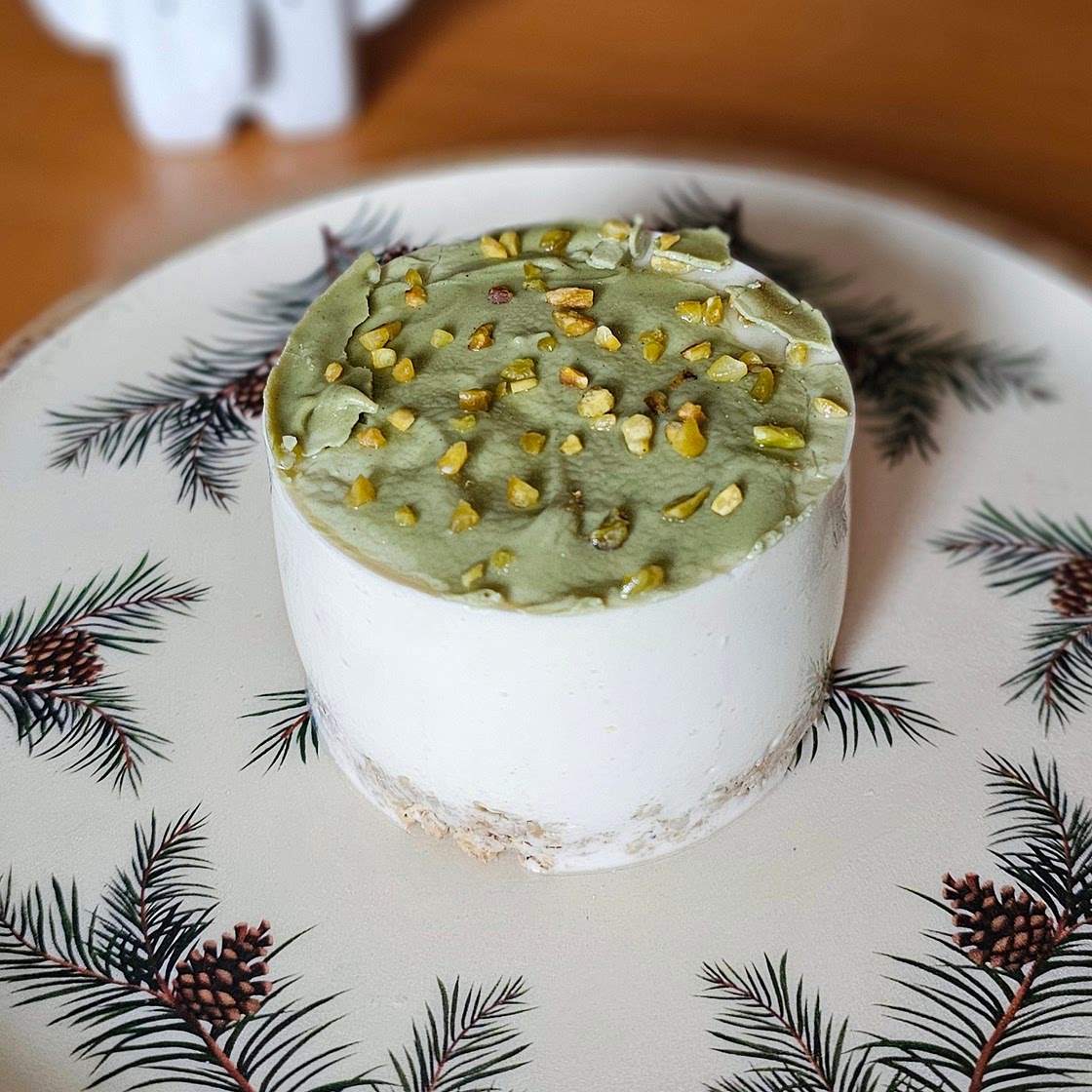 Cheesecake fit al pistacchio