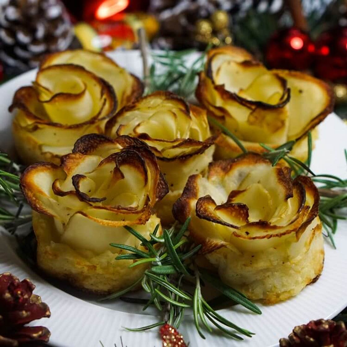 Crispy Potato Roses