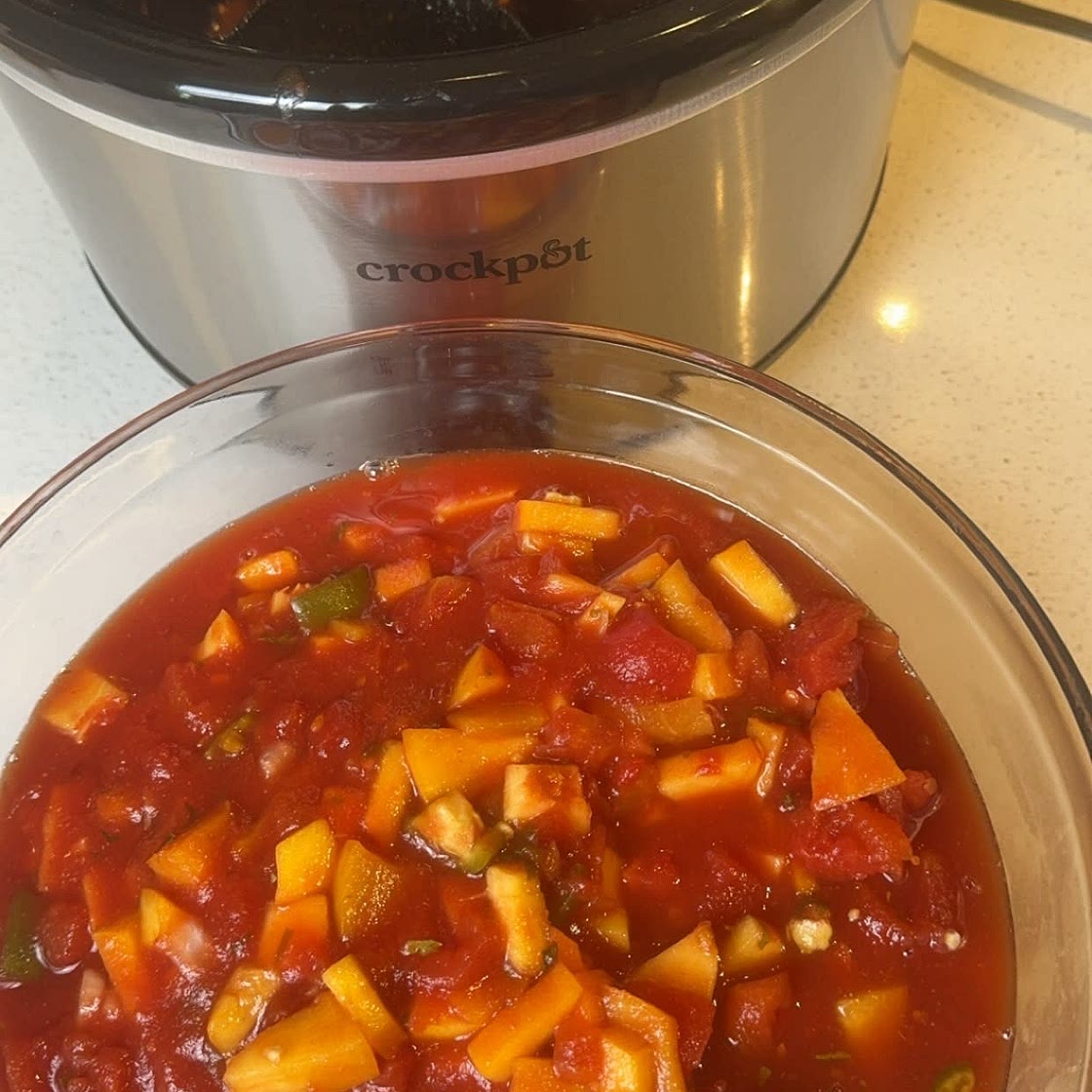 Slow Cooker Peach Salsa