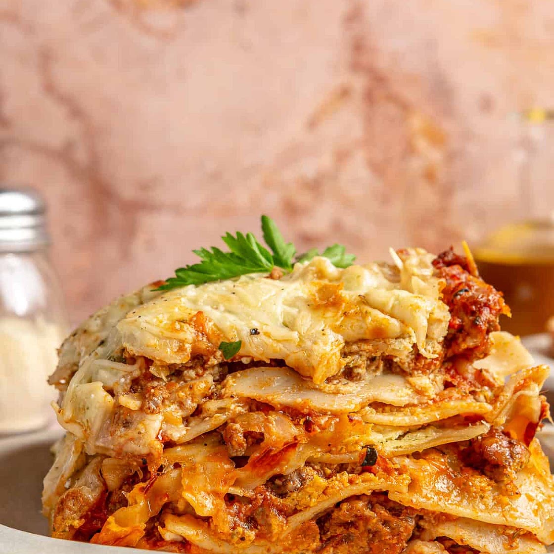 Protein-Packed Beef & Zucchini Lasagna