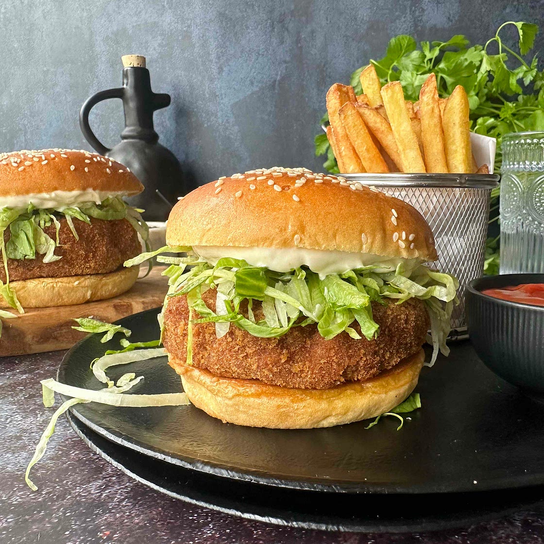 McChicken Burger at home