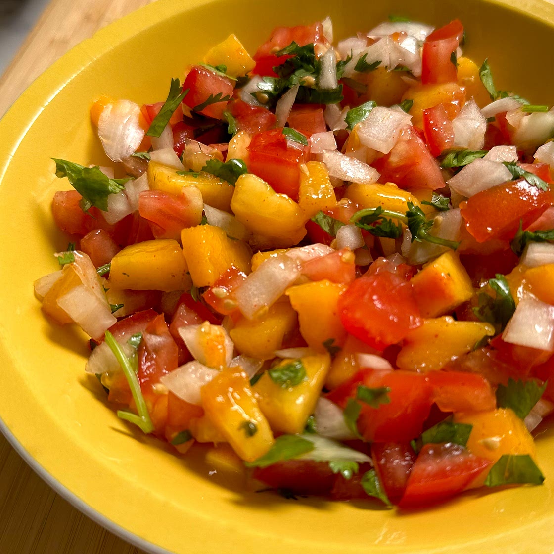 Peach Pico De Gallo Salsa 