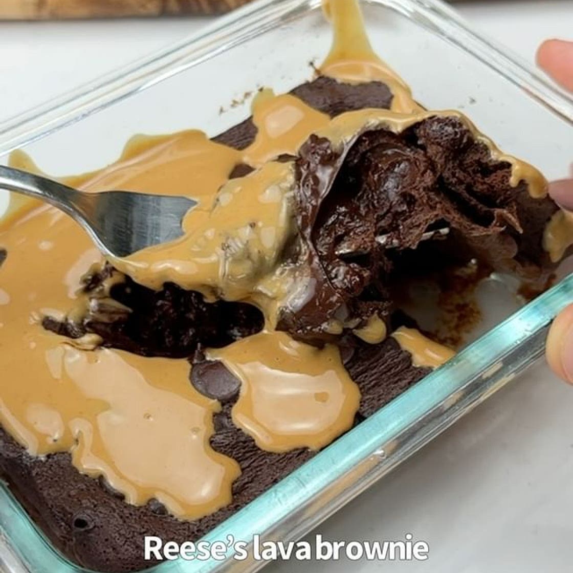 Fudgy Reese’s Brownie