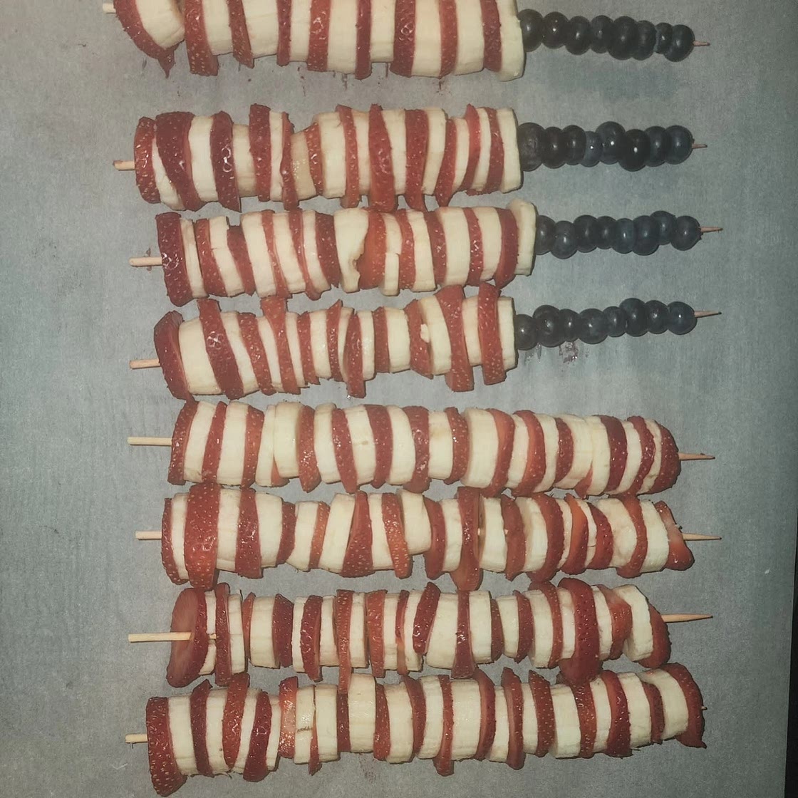 4th of July Fruit Kabobs