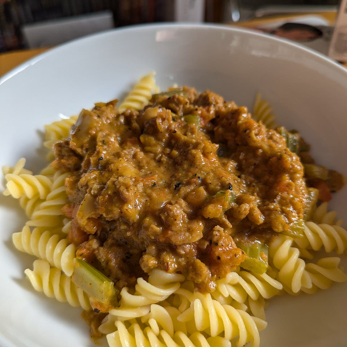 Vg/GF take on Pellegrino Artusi's bolognese