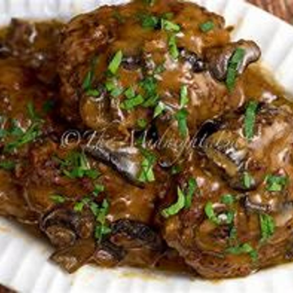 Beef Chopped Steak with Mushroom Gravy