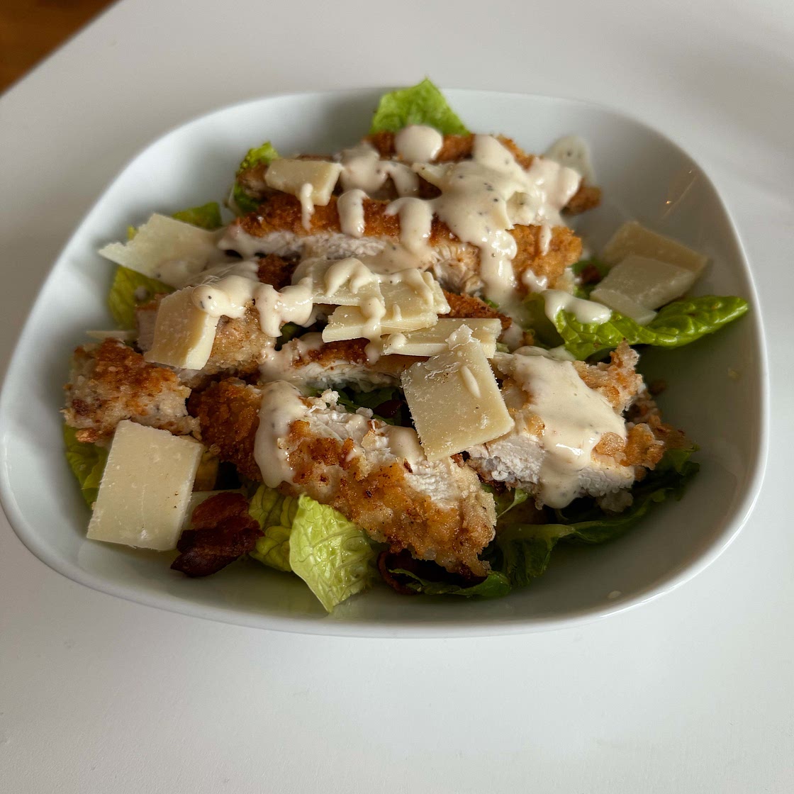 EXTRA Crispy Chicken Caesar Salad
