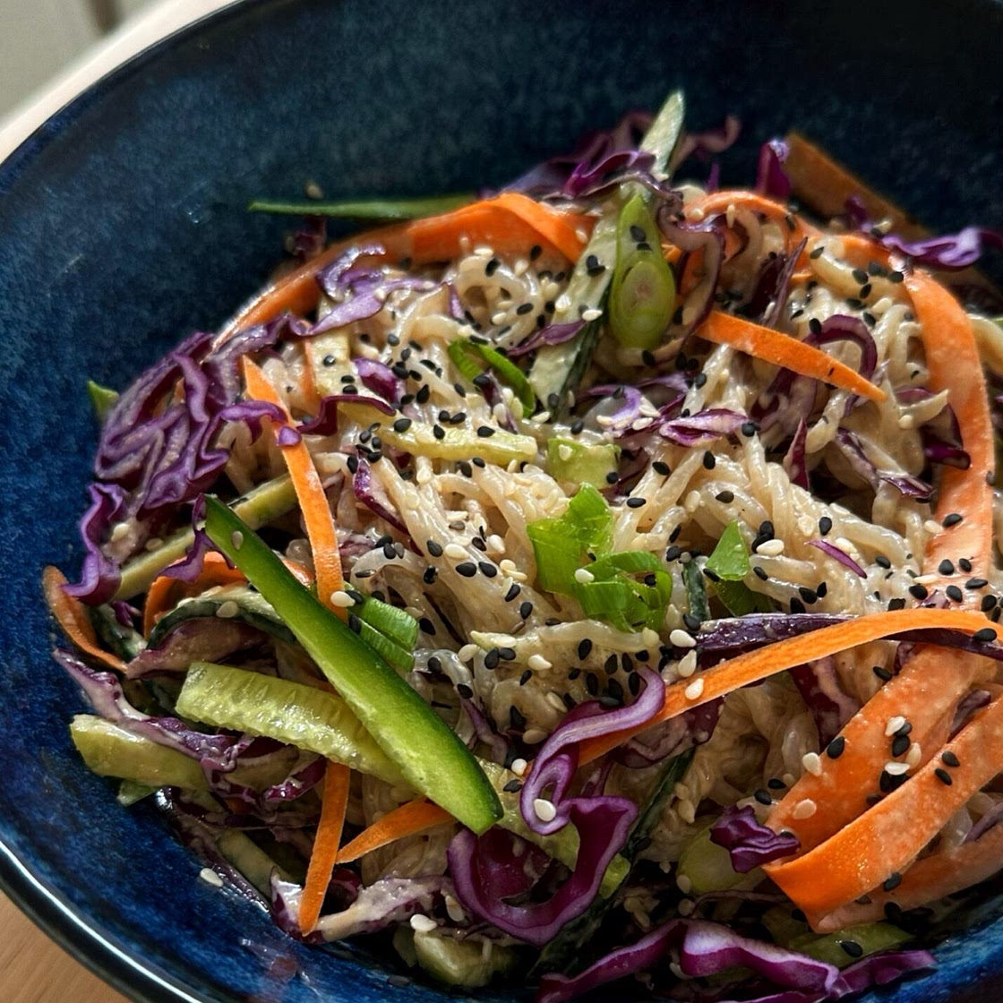 10 Minute Vegan Cold Sesame Noodles