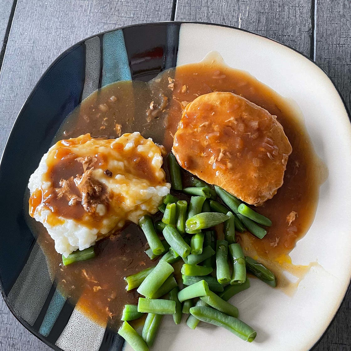 Crockpot Gravy Smothered Pork Chops