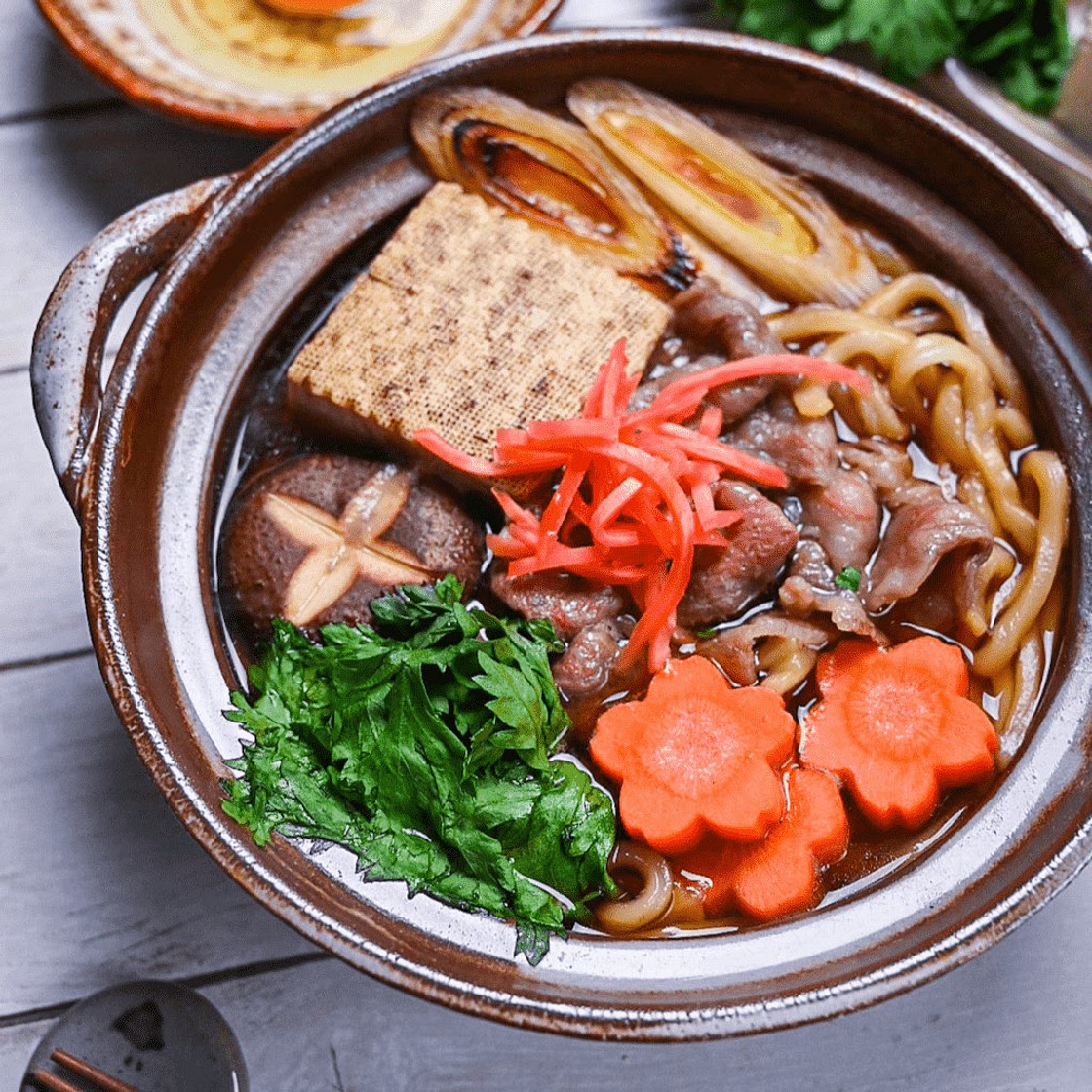 Beef Sukiyaki Nabe Udon