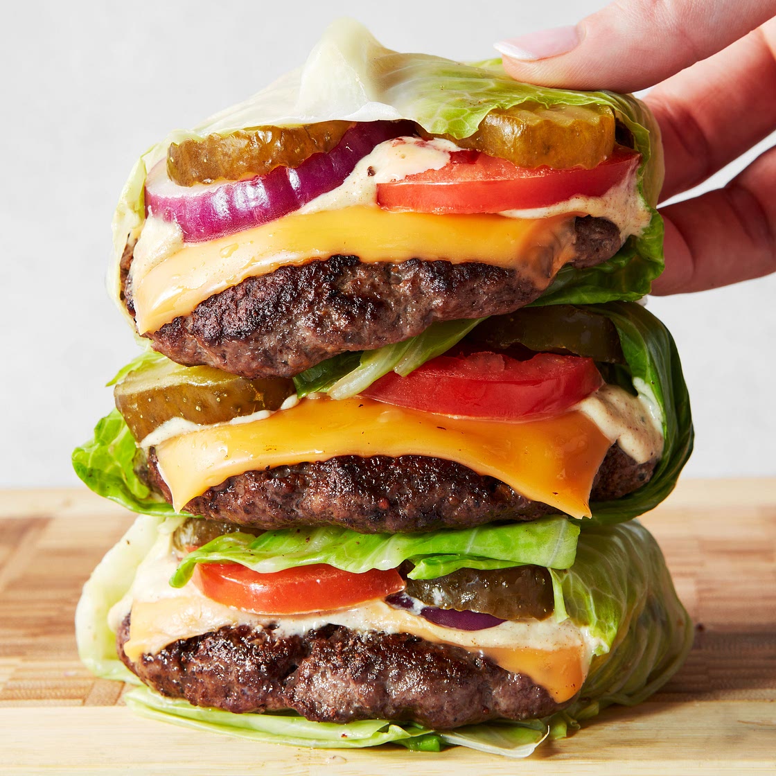 Cheeseburger Cabbage Wraps