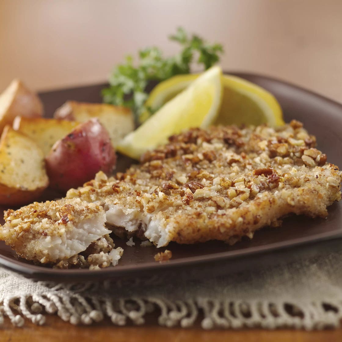 Pecan-Crusted Fish Fillets