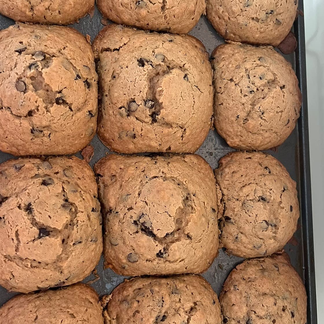 Chocolate Chip Peanut Butter Muffins