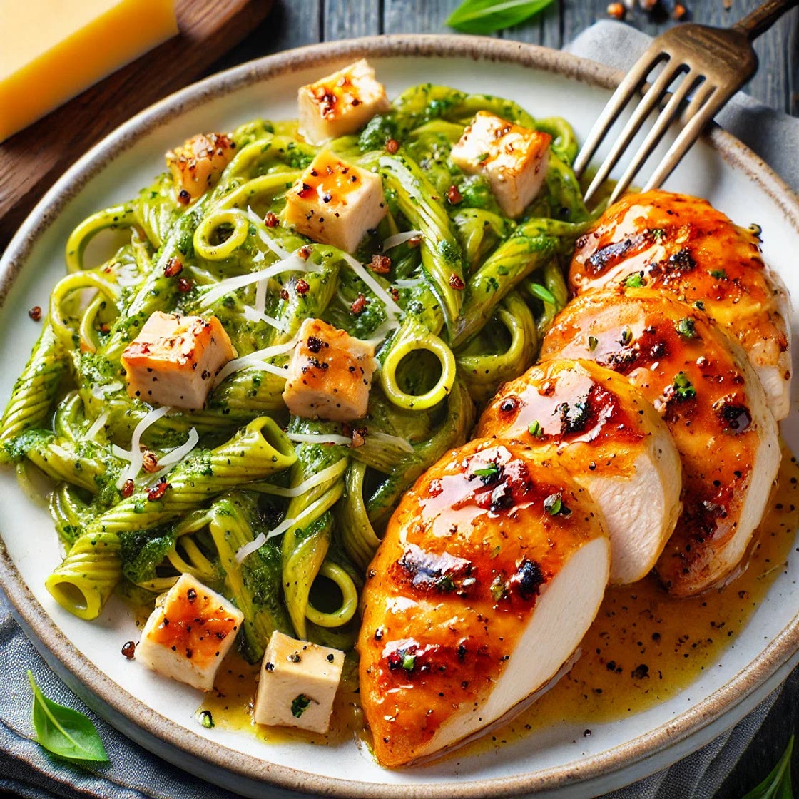 Escalope de poulet miel moutarde