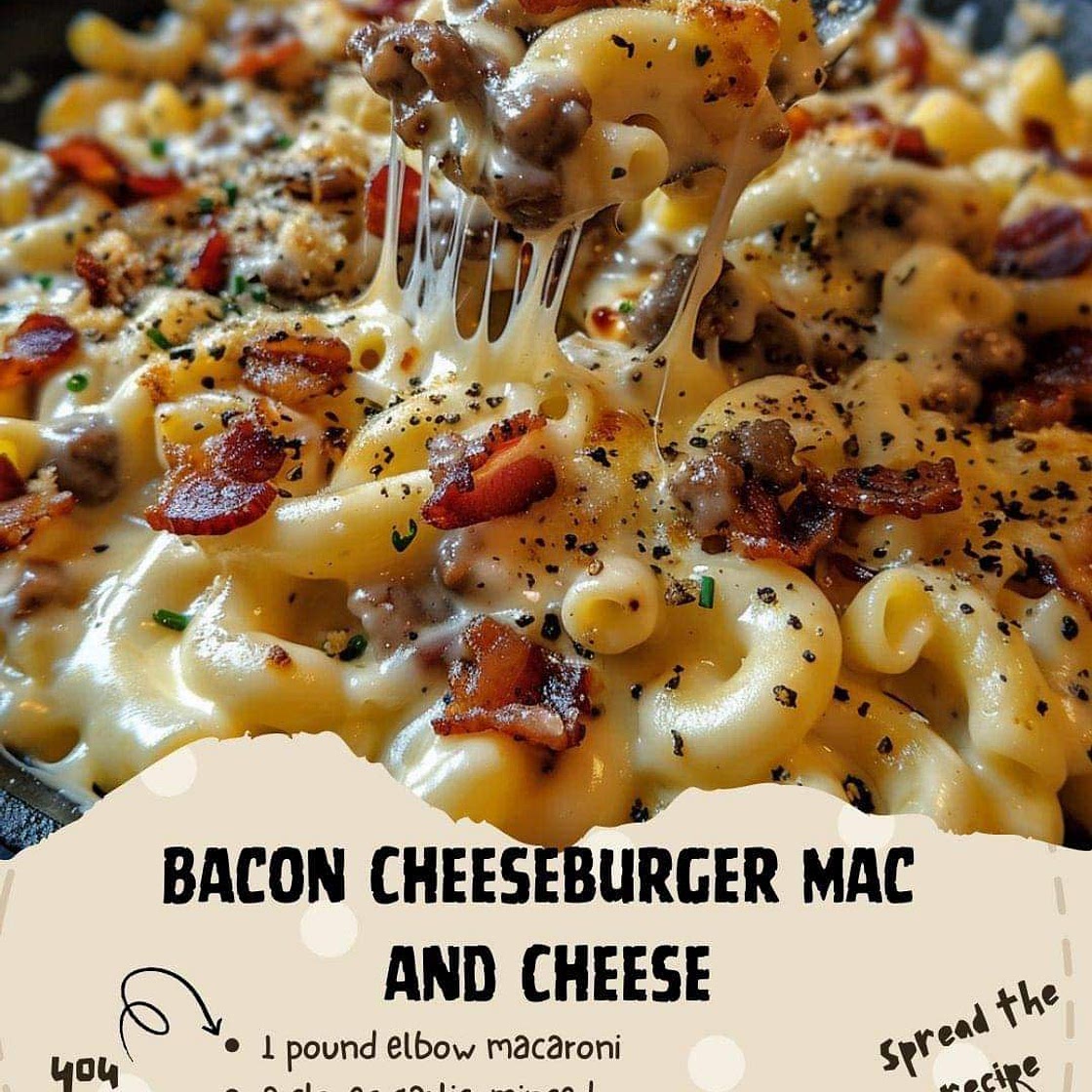 Bacon Cheeseburger Mac and cheese