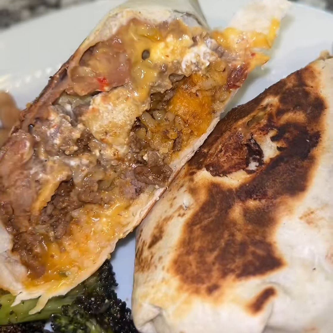 Beefy Melt Burrito