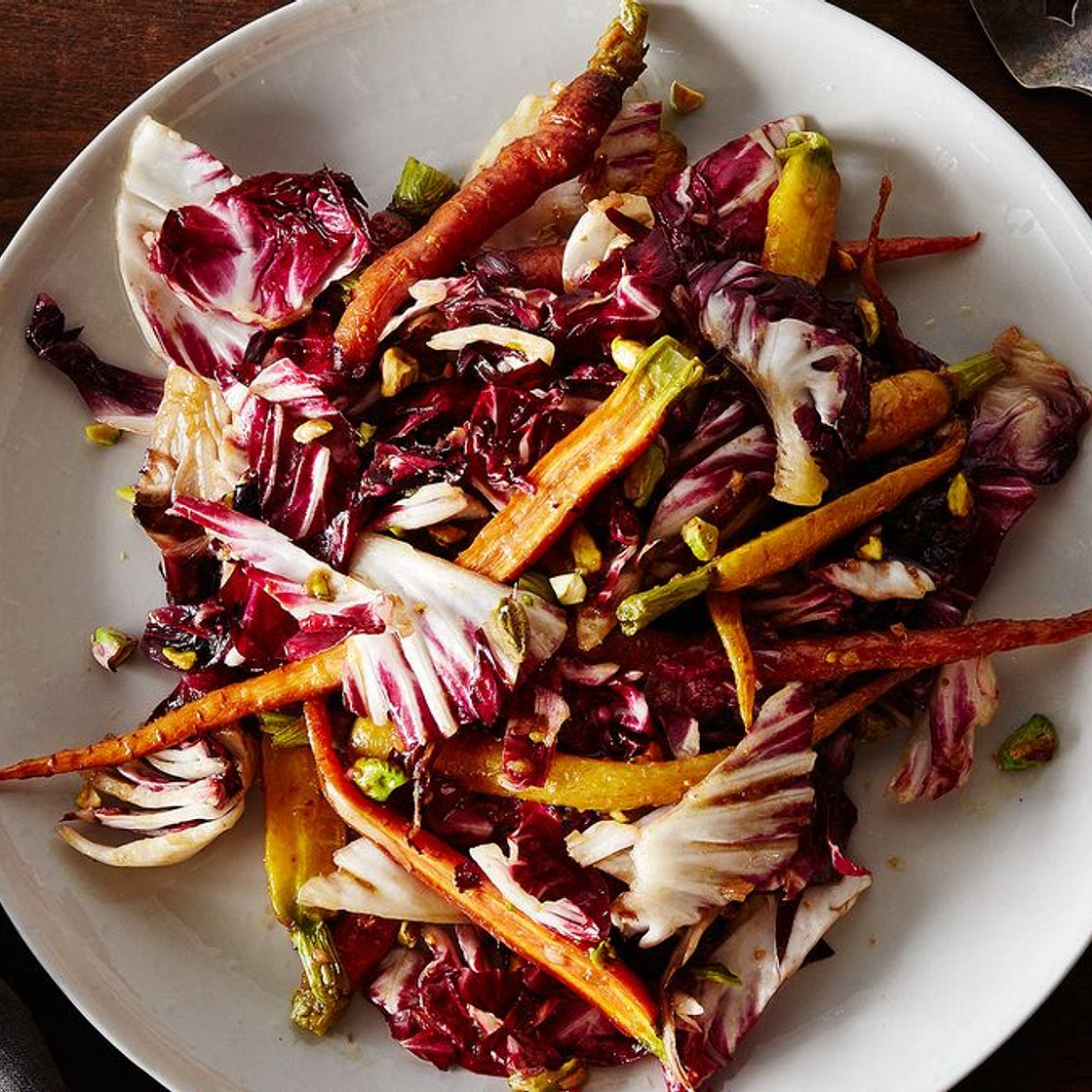 Carrot and Radicchio Salad with Fig Balsamic Vinaigrette