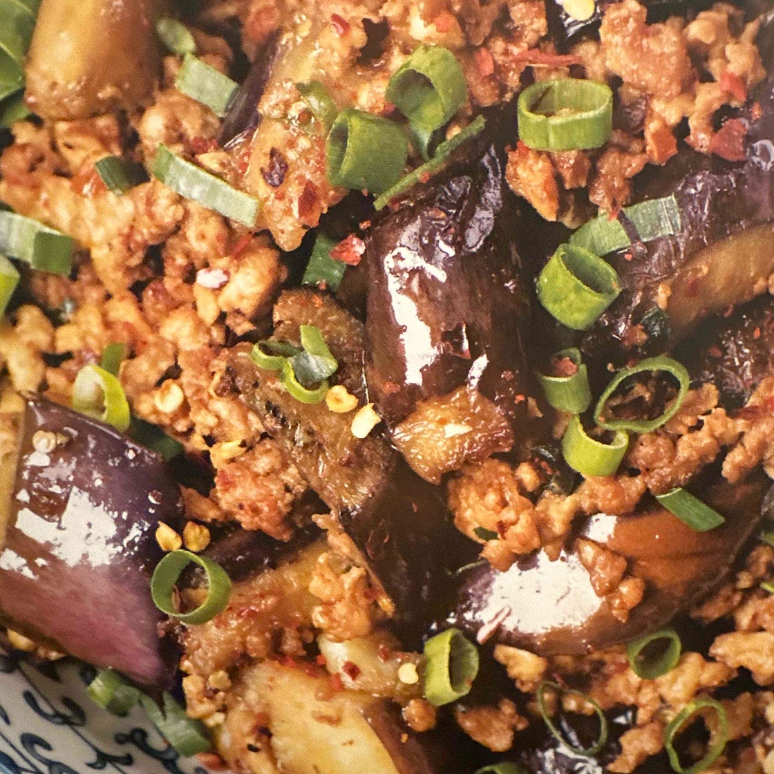 Chinese picadillo with eggplant