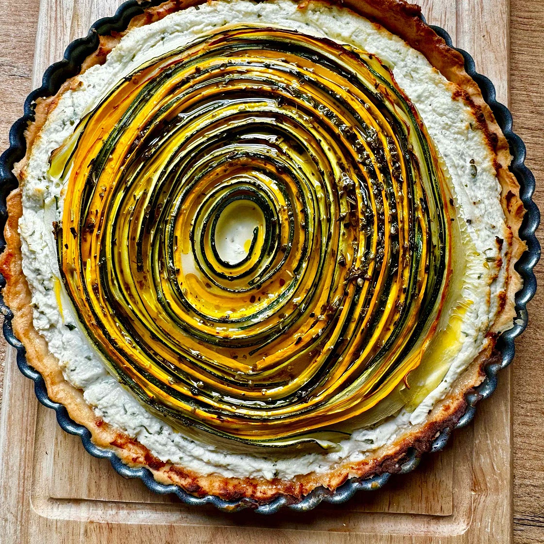 Courgette and Ricotta Tart