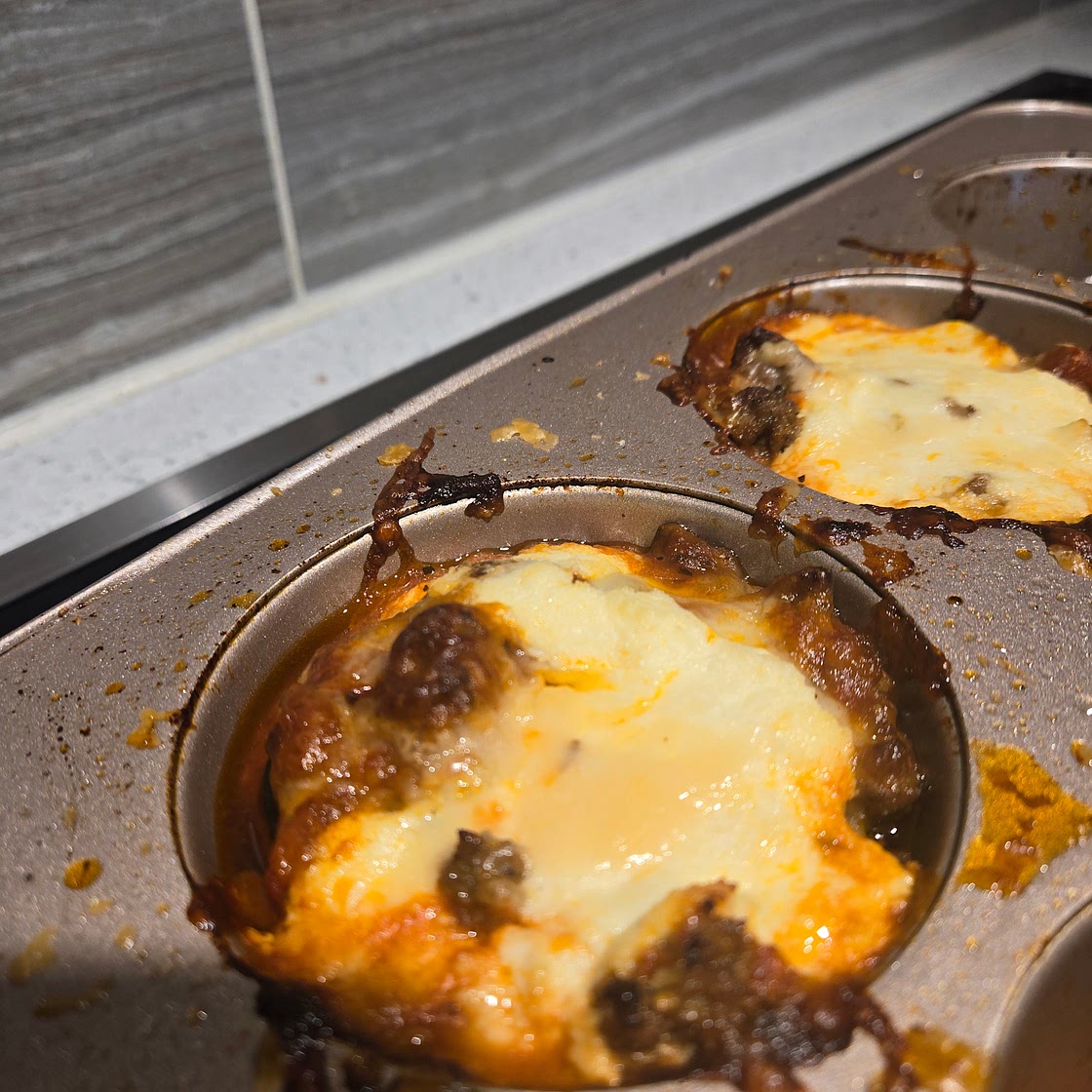 Zucchini lasagna bites