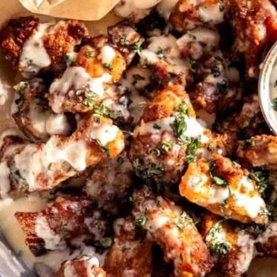 Baked Garlic Parmesan Boneless Wings