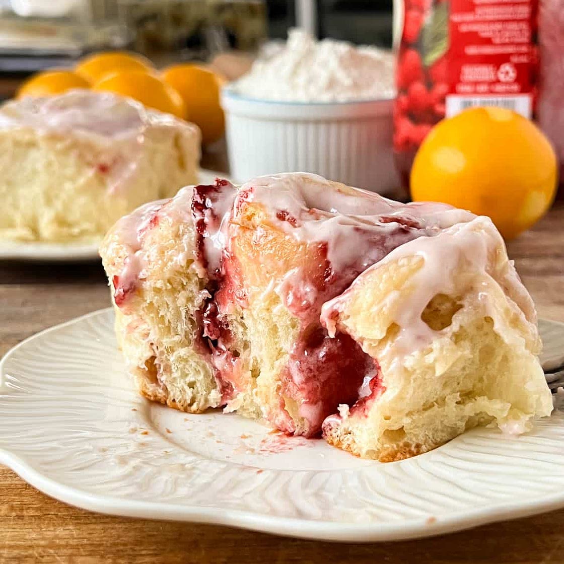 Raspberry Lemon Rolls