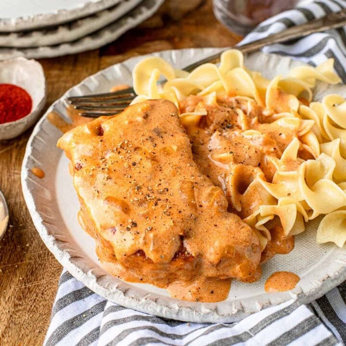 Hungarian Paprika Sour Cream Pork Chops