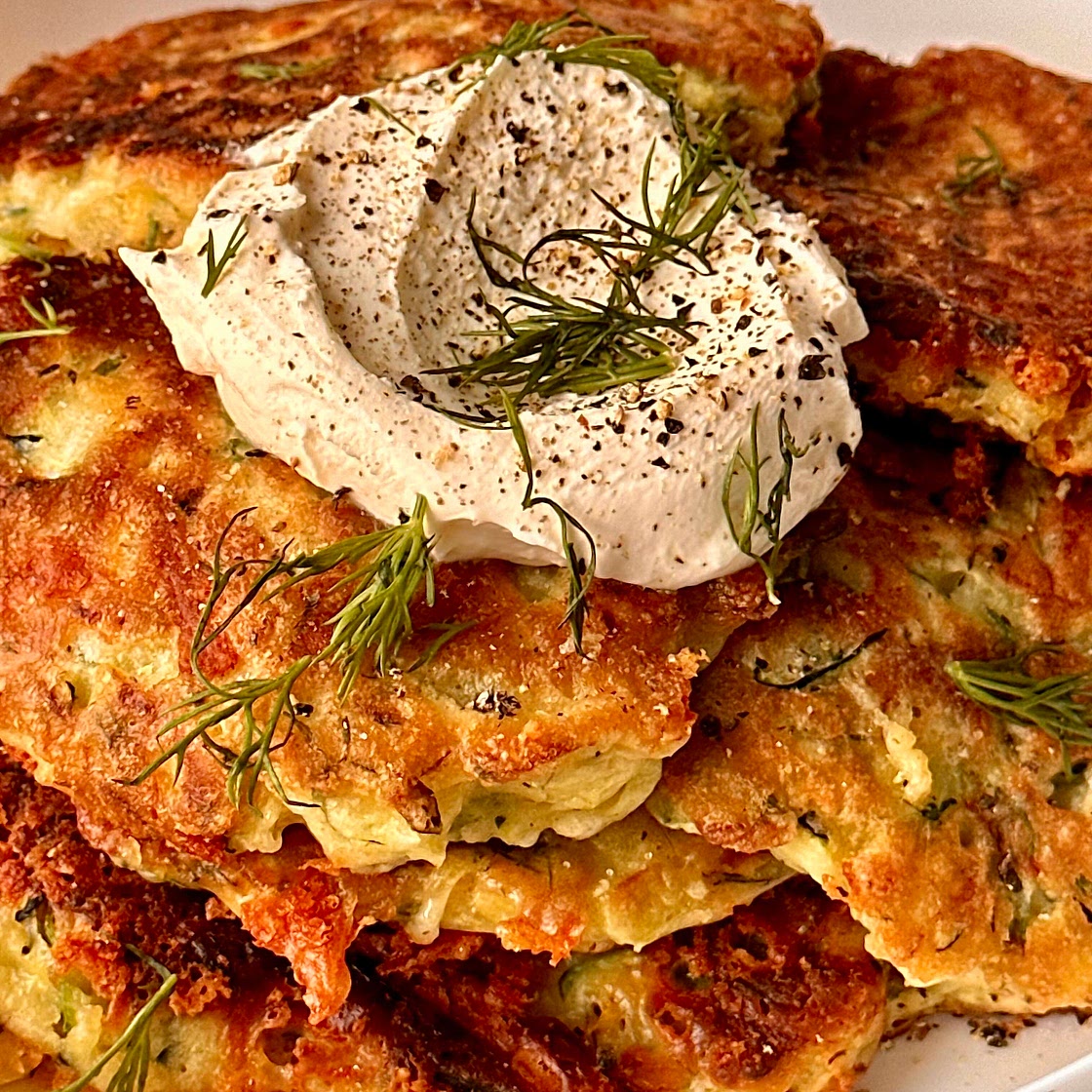 Easy Cheesy Zucchini Pancakes 