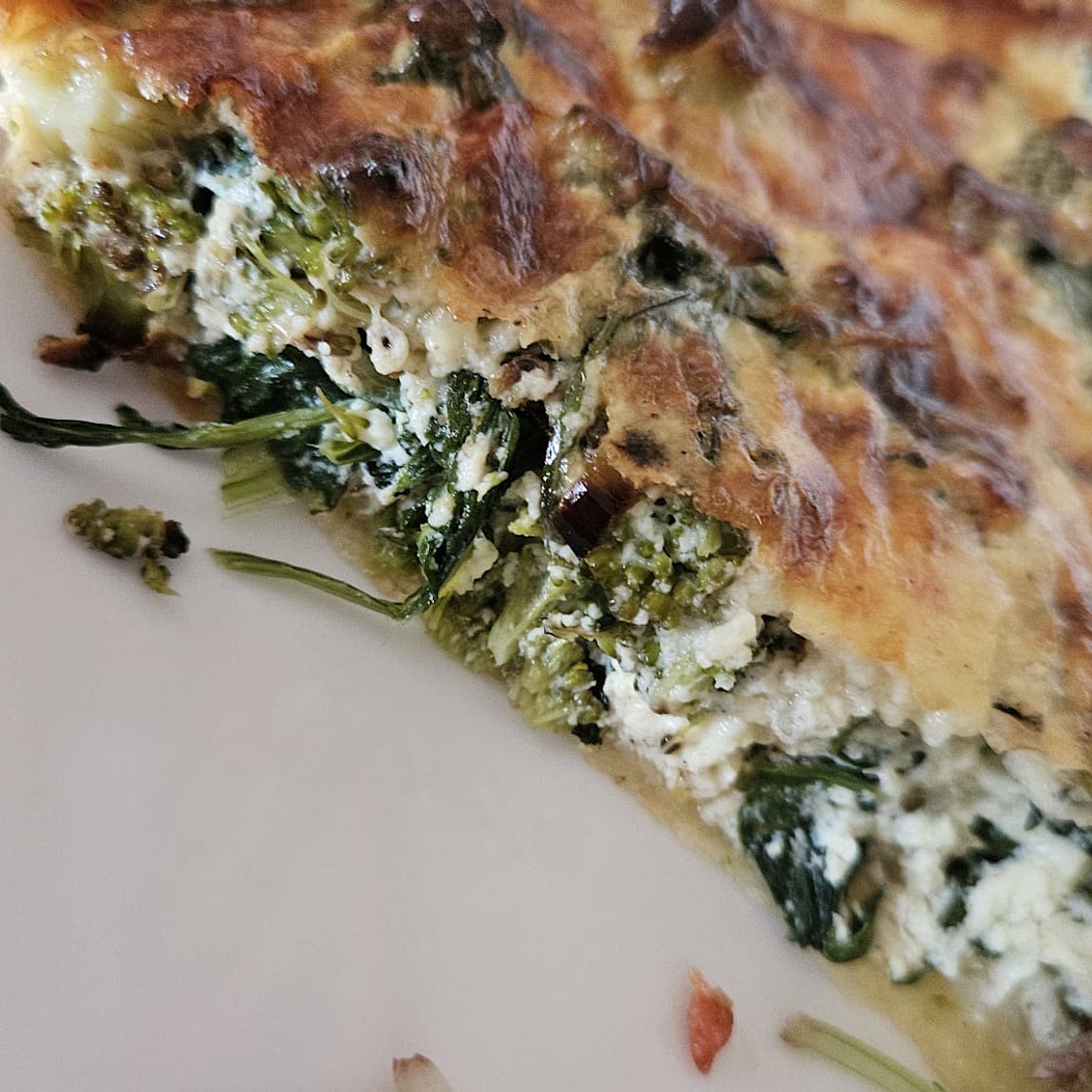 Brocoli & Spinach Quiche