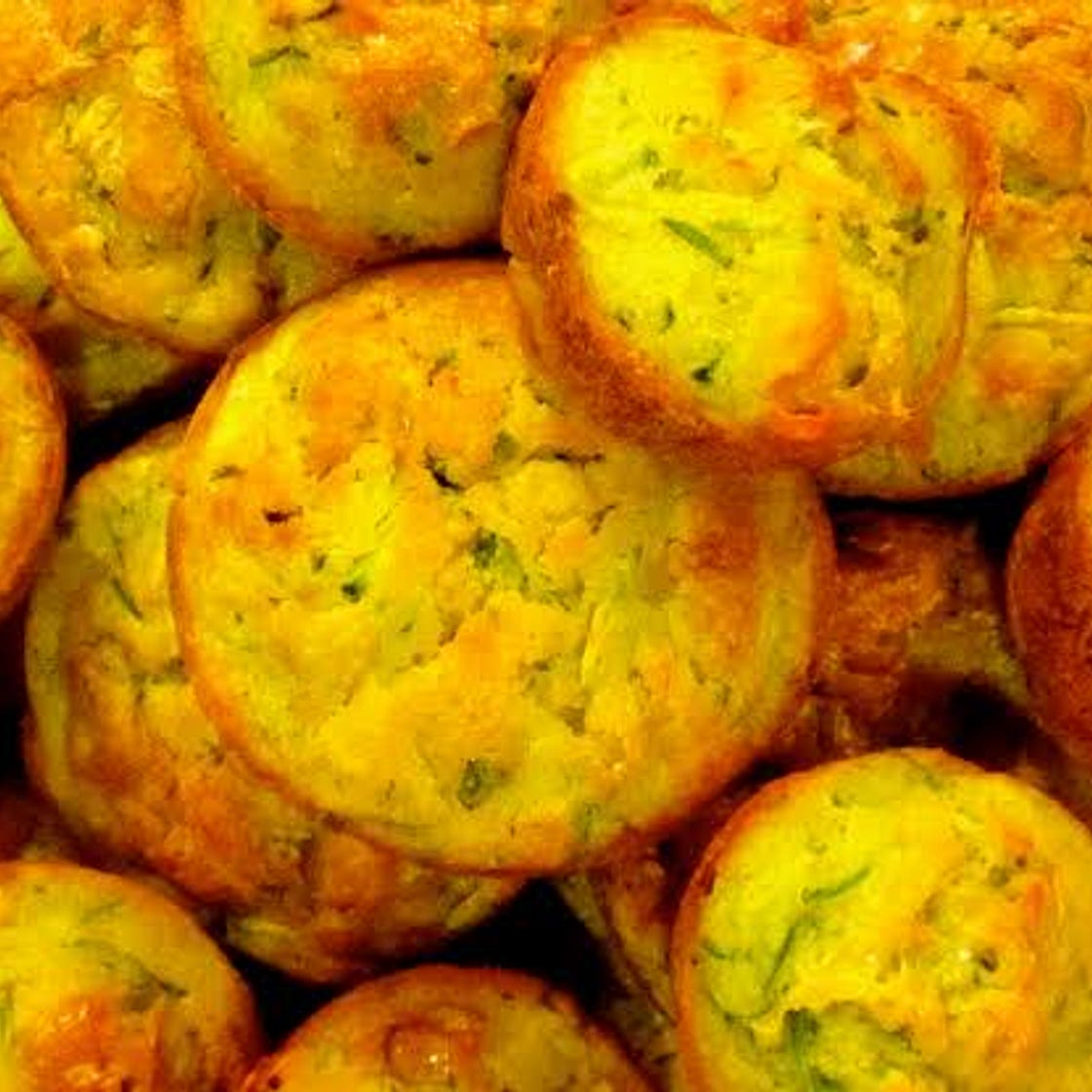 Ham and mushroom muffins