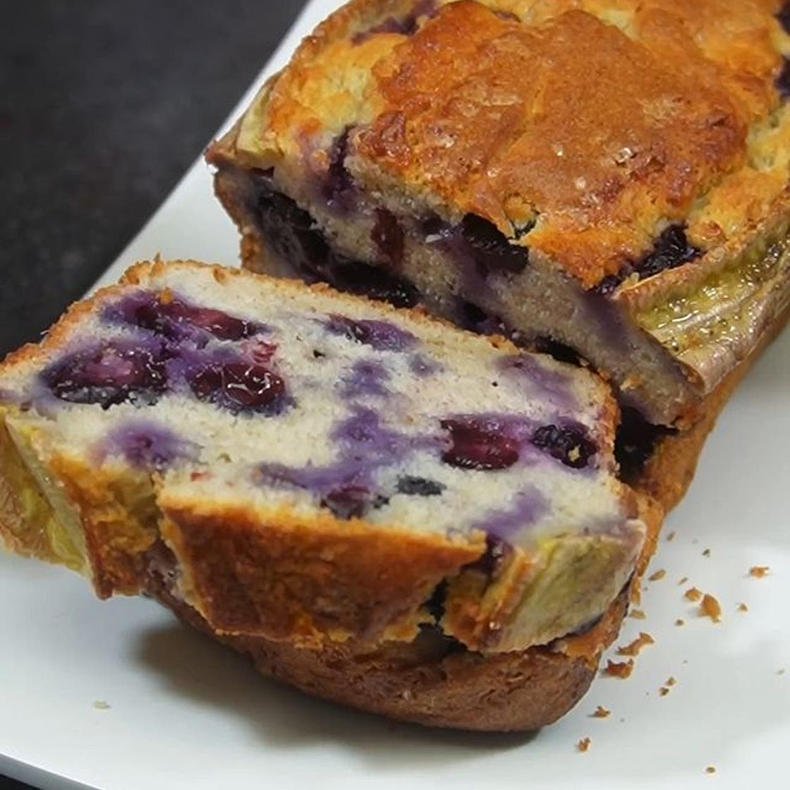 Banana and Blueberry Cakes