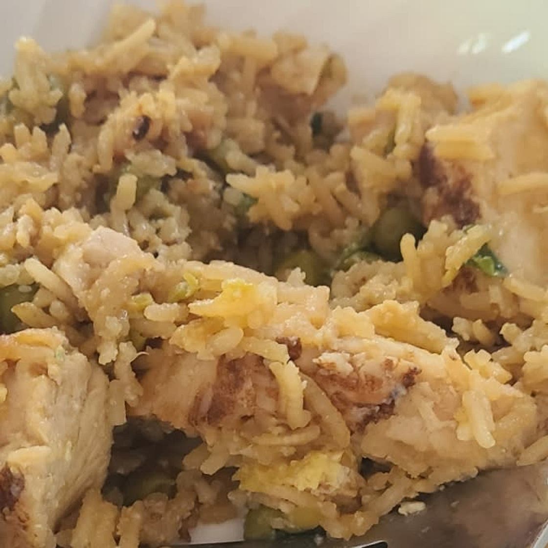 Sticky Chicken and Fried Rice Tray Bake