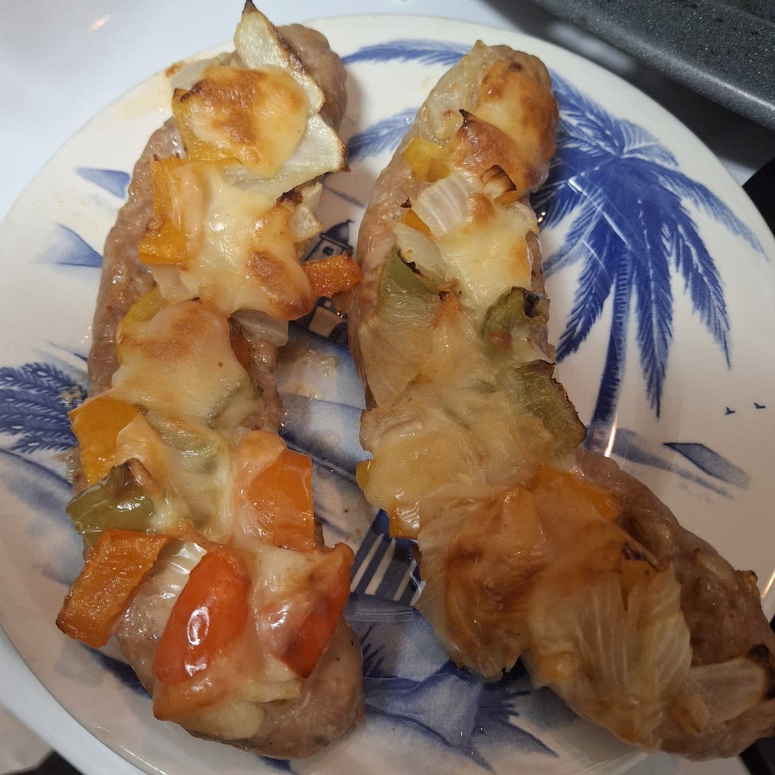  Cheesy Stuffed Sausages 