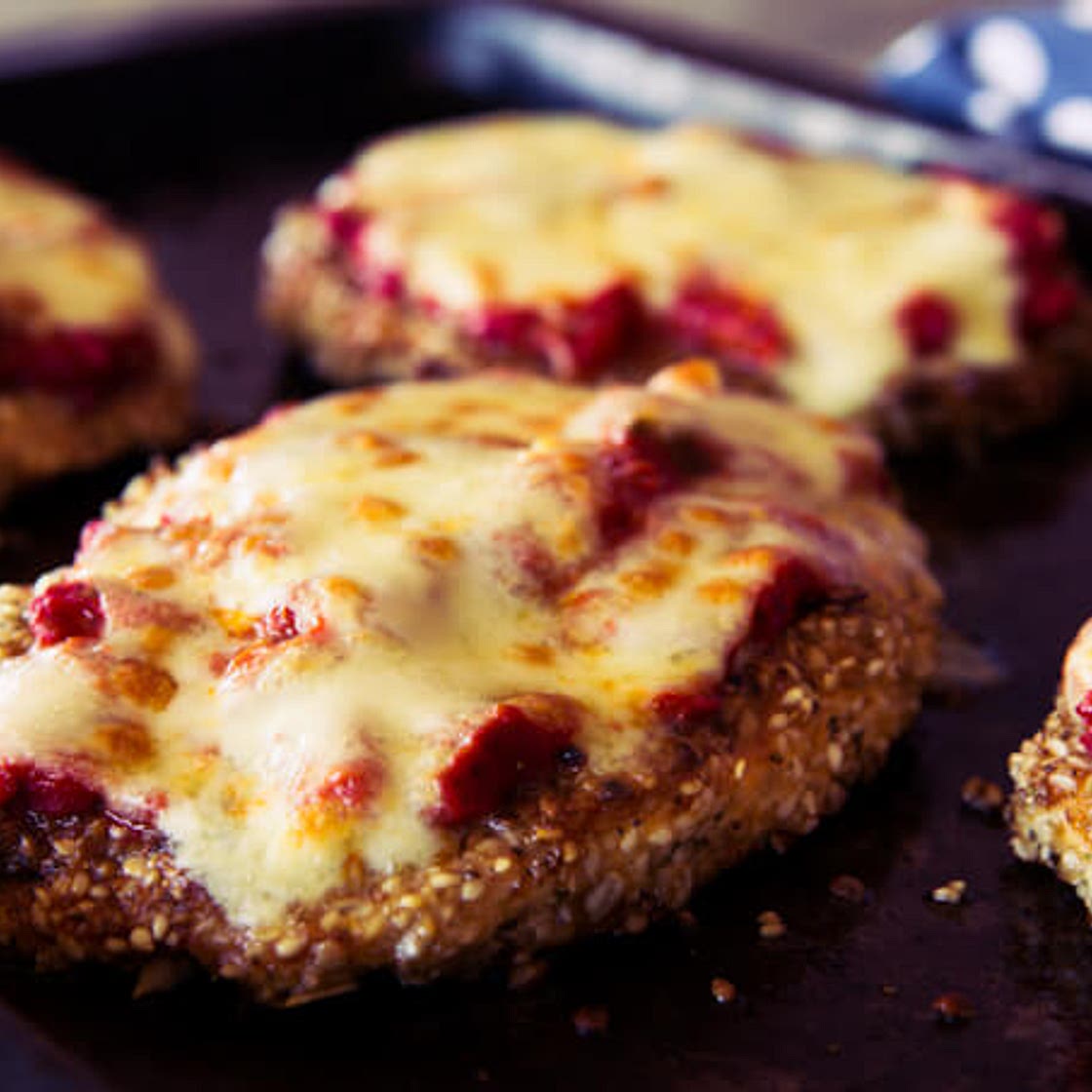 skinnymixer's Grain Free Chicken Parmie
