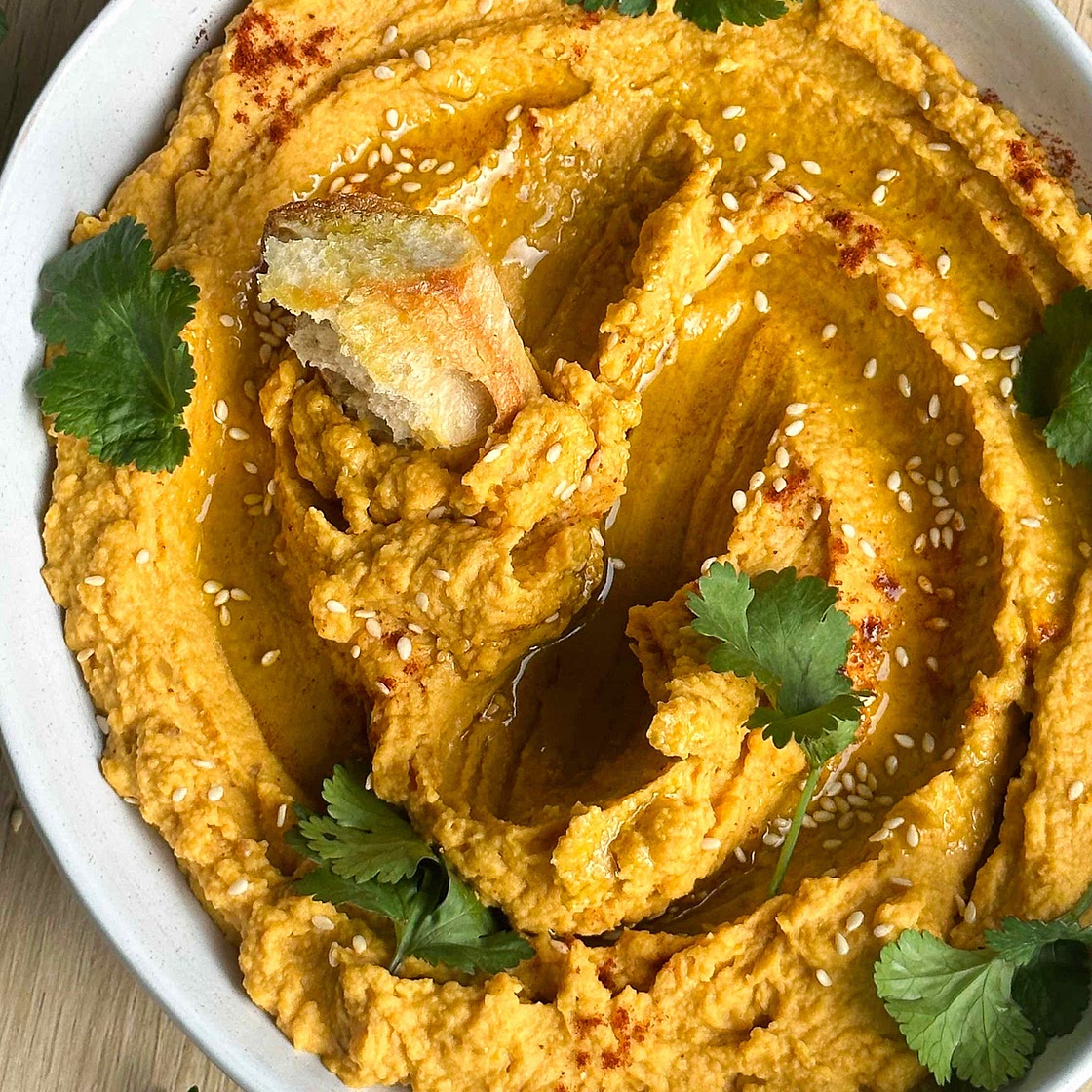Roasted carrot and butter bean dip