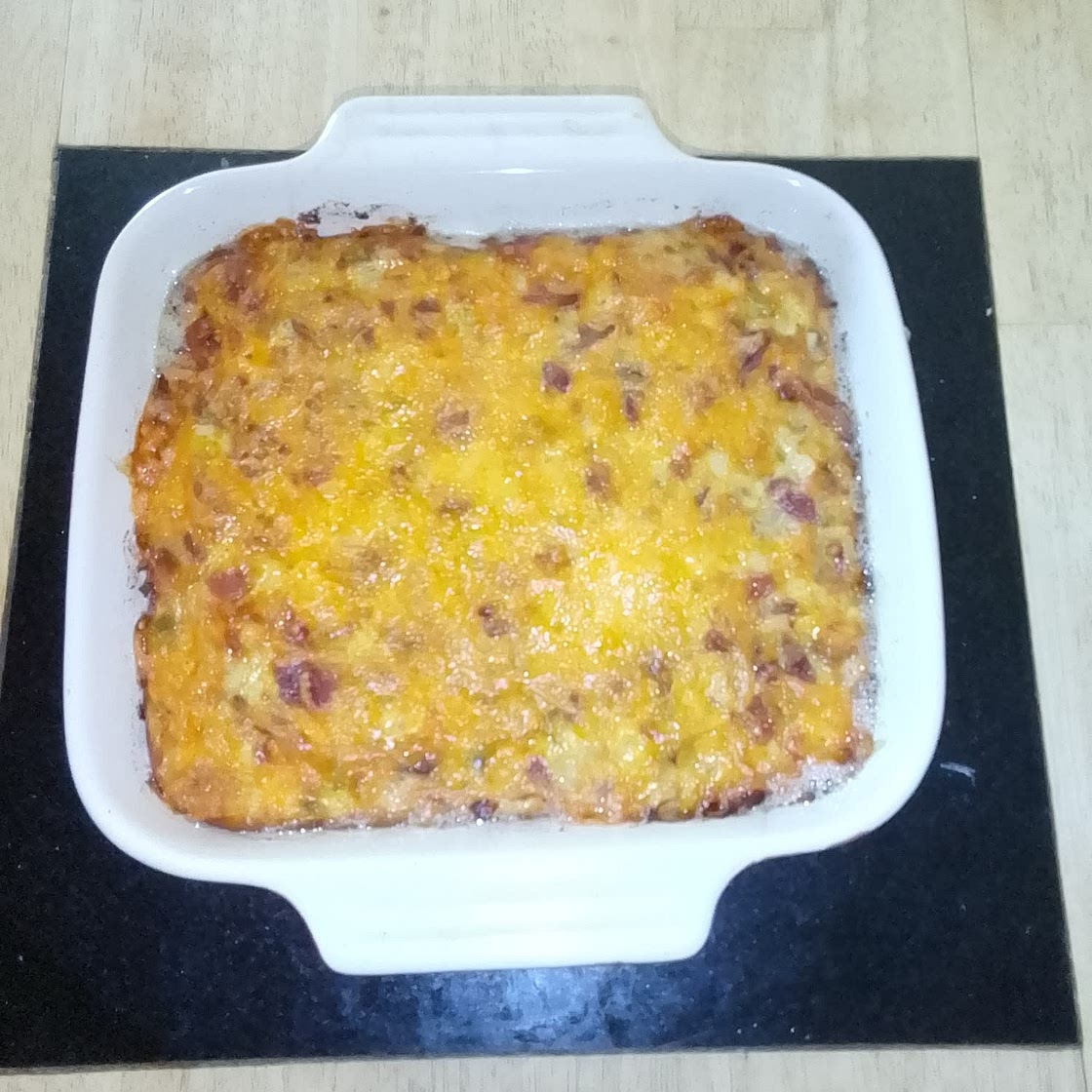 Bacon, Potato, and Egg Casserole