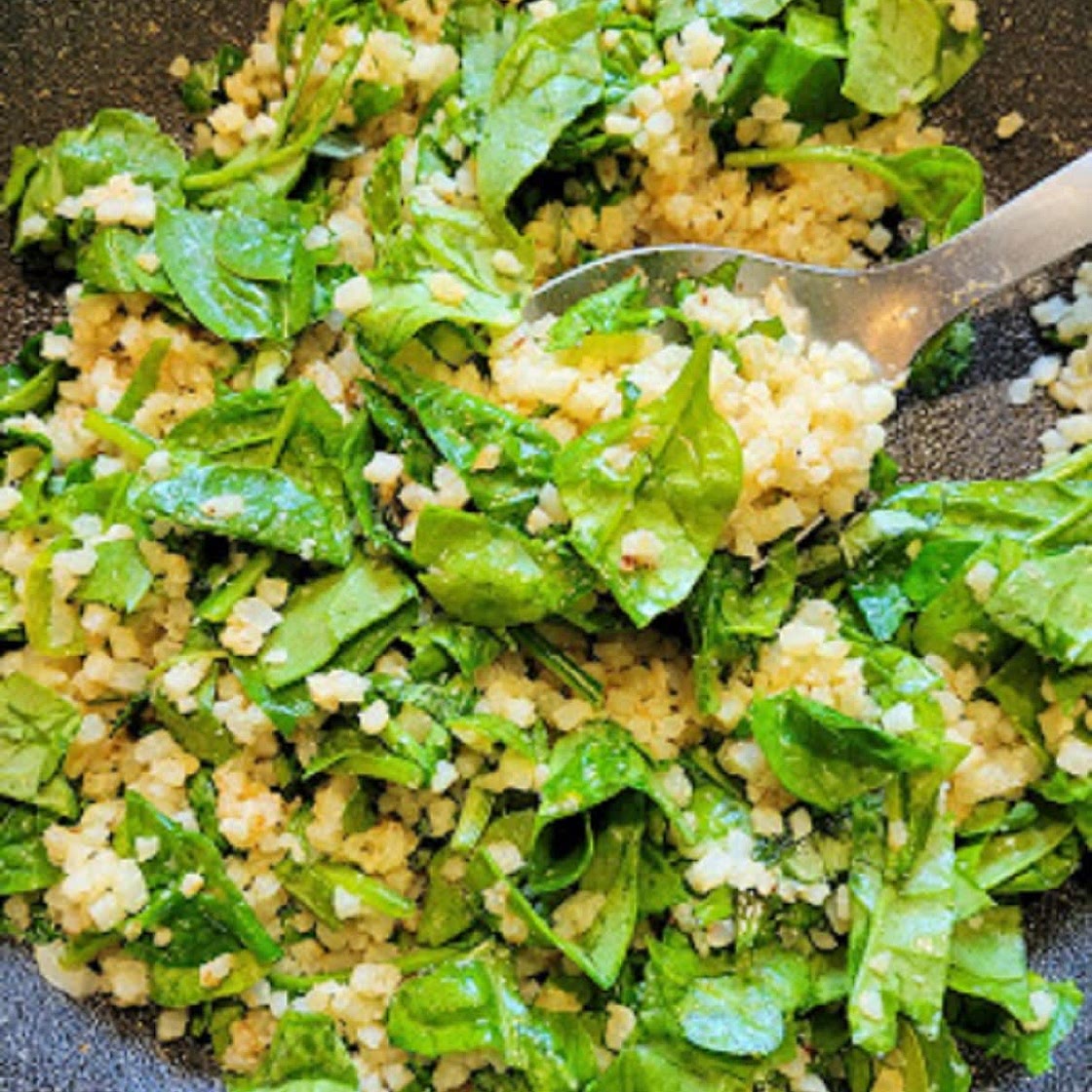 Spinach Cauliflower Rice