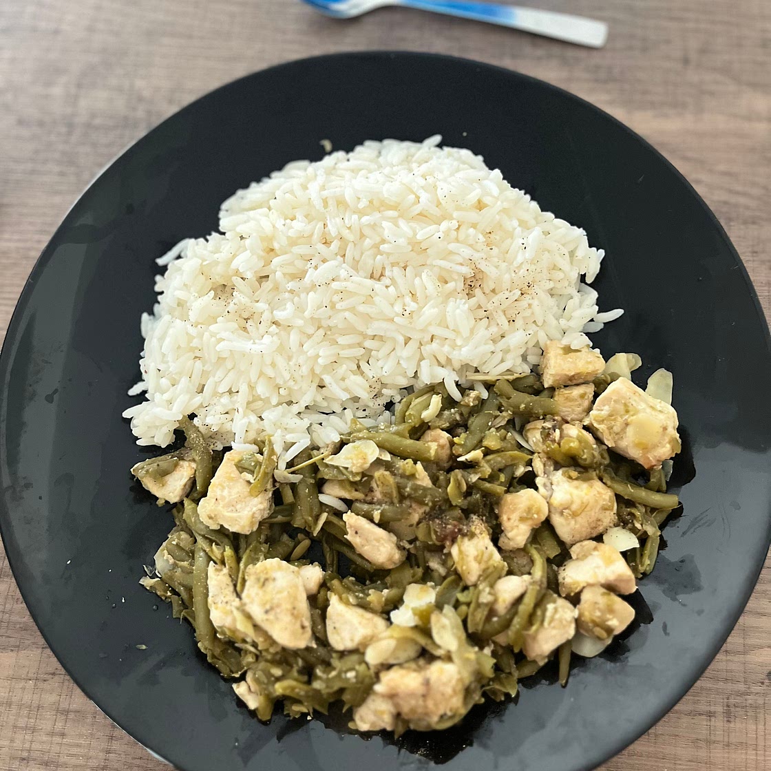 Poêlée de dinde aux haricots verts et amandes