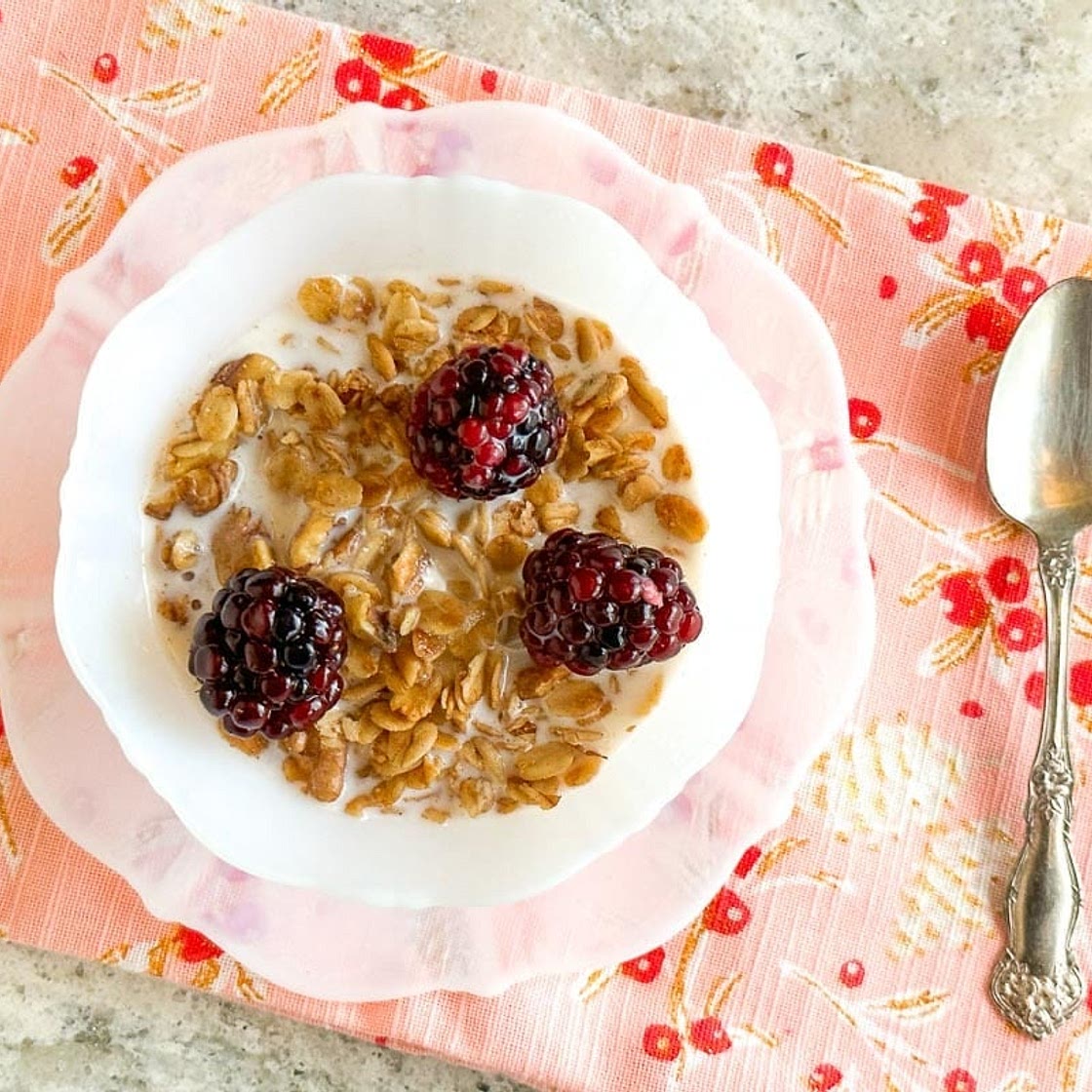 5-Ingredient Low FODMAP Maple Walnut Granola