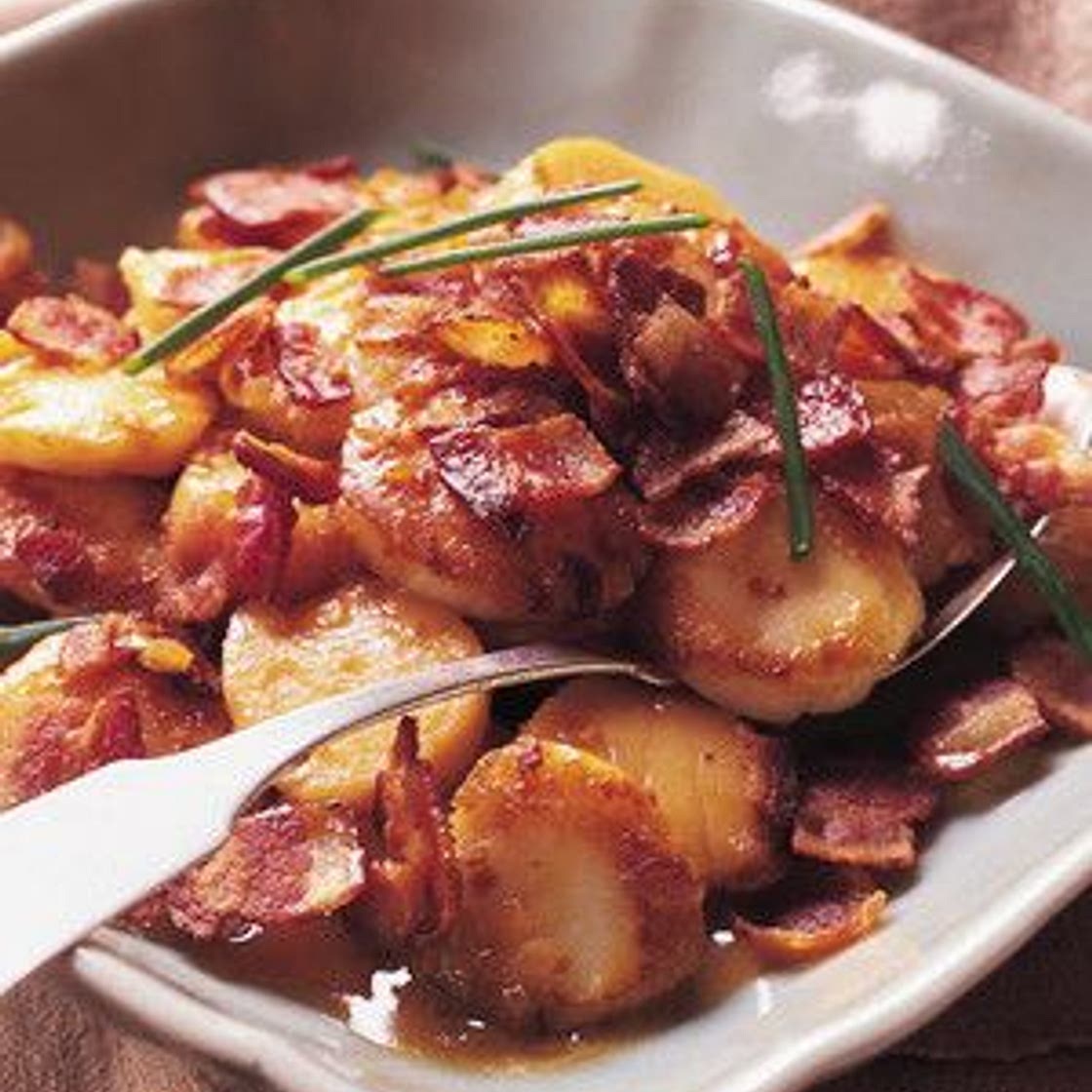 Seared Scallops with Bacon