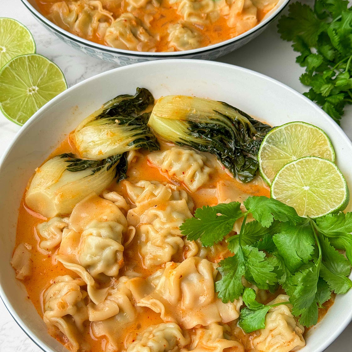 Coconut Curry Wonton Soup 