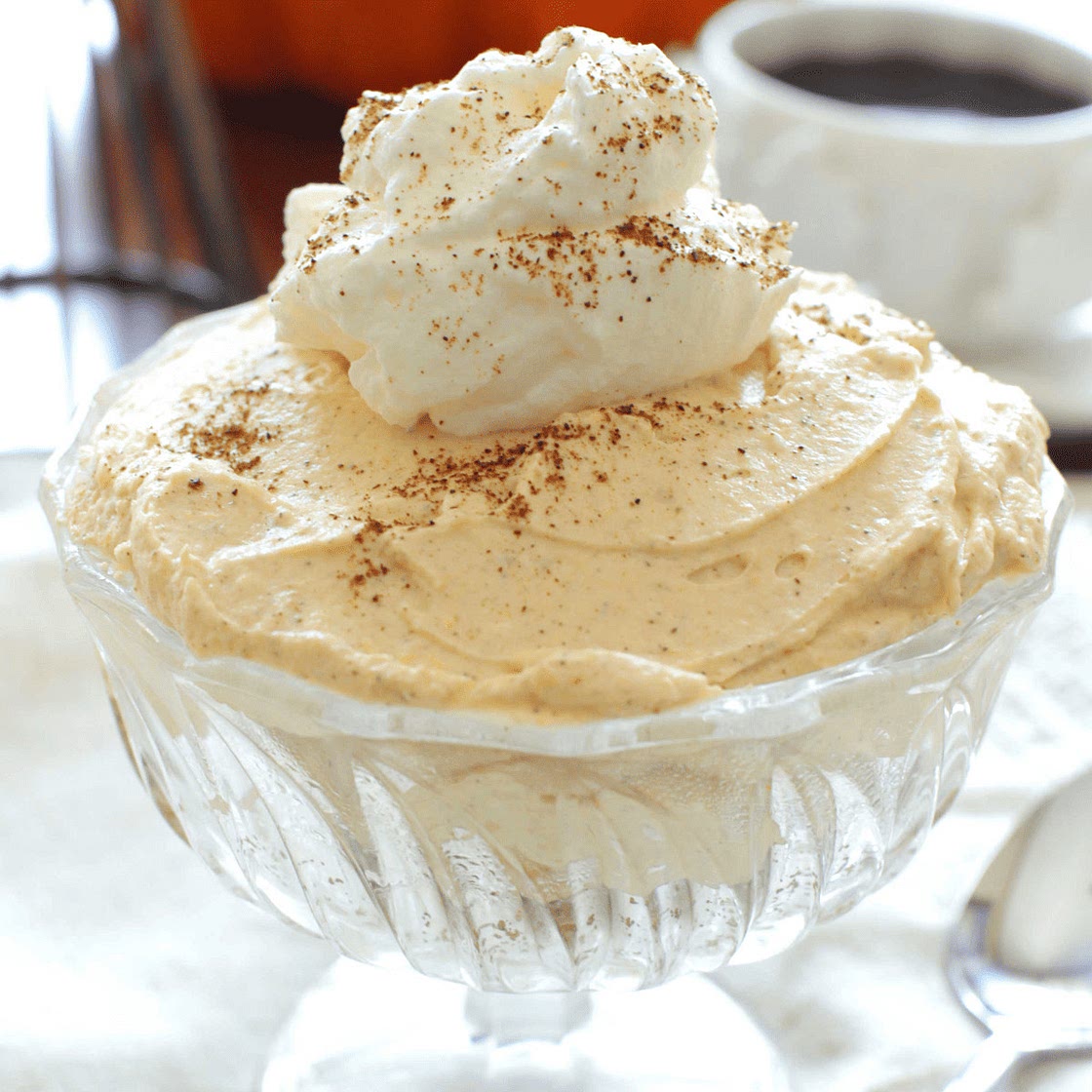 No Bake Pumpkin Cheesecake For One