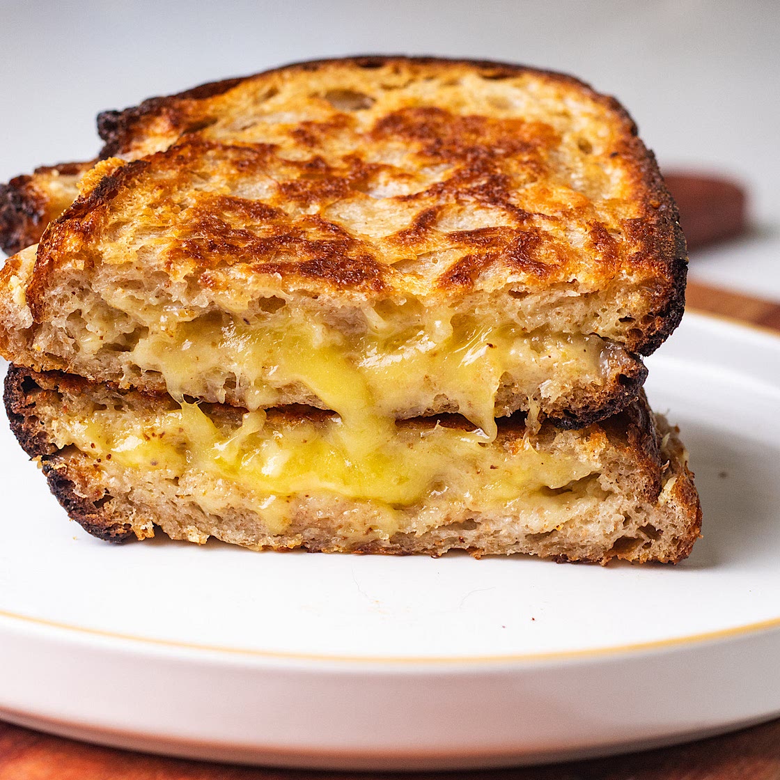 Roasted Garlic Grilled Cheese