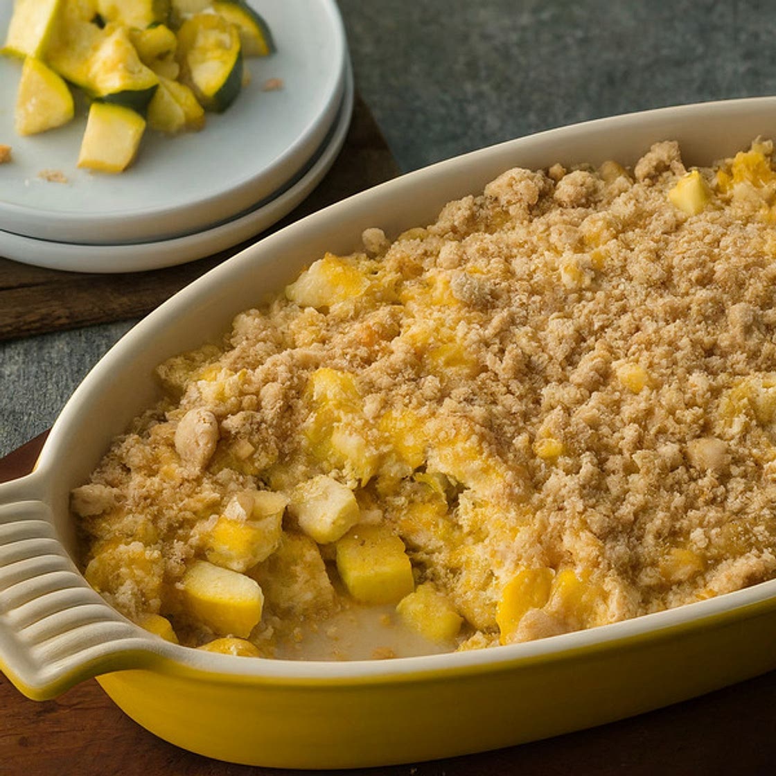 Squash Casserole with Ritz Crackers