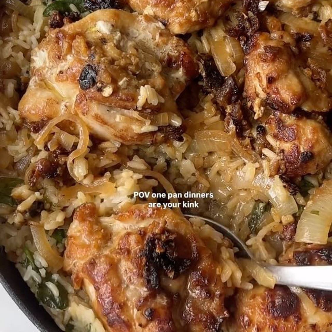 French Onion Soup Chicken Skillet