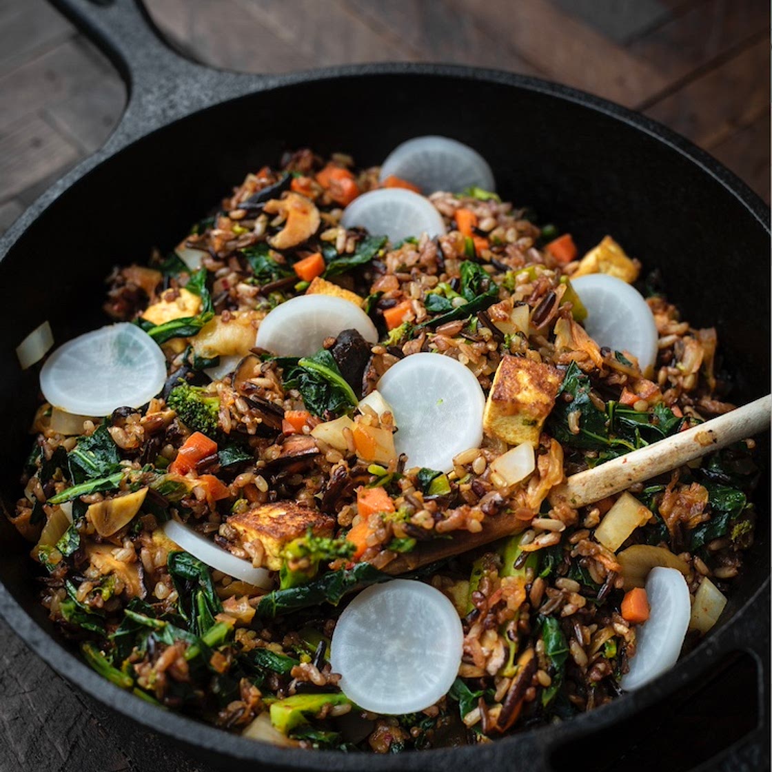 Vegan Kimchi Fried Rice