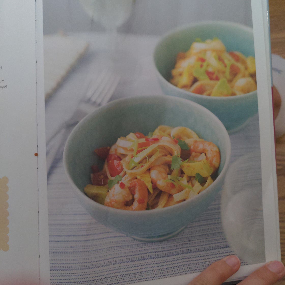 Spicy avocado shrimp from cookbook: me you and the kids too.