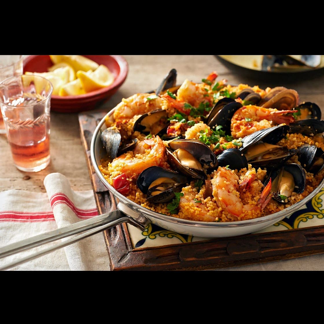Couscous With Mussels and Shrimp